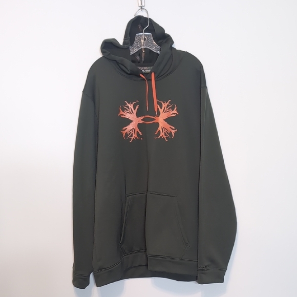 Under Armor Antler Graphic Fleece Hoodie Sweatshirt - Picture 1 of 4